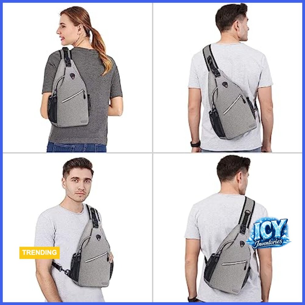 Polyester Sling Backpack, Multipurpose Crossbody … - image 6